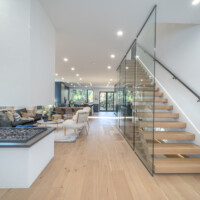 Full view from entrance of modern home